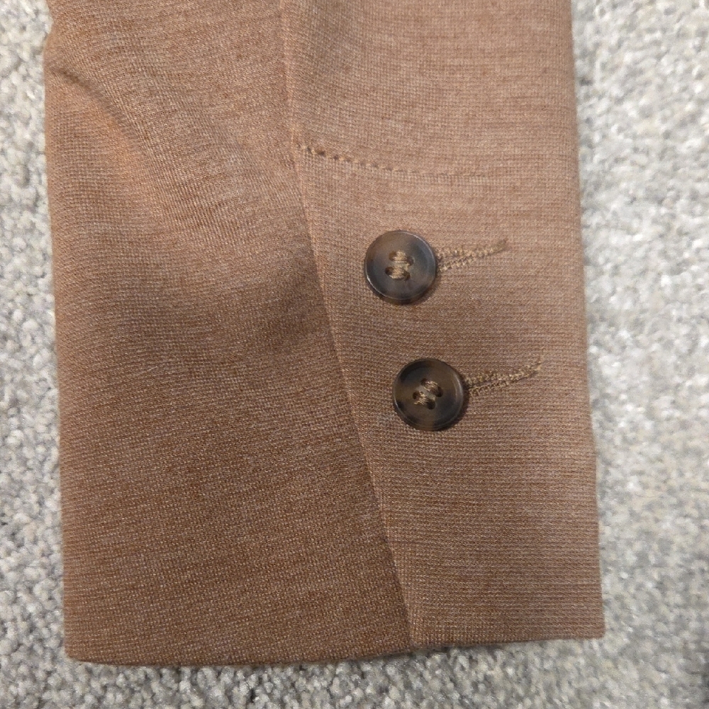 H&M | Stretch Knit Women's Tan Blazer - Picture 5 of 9